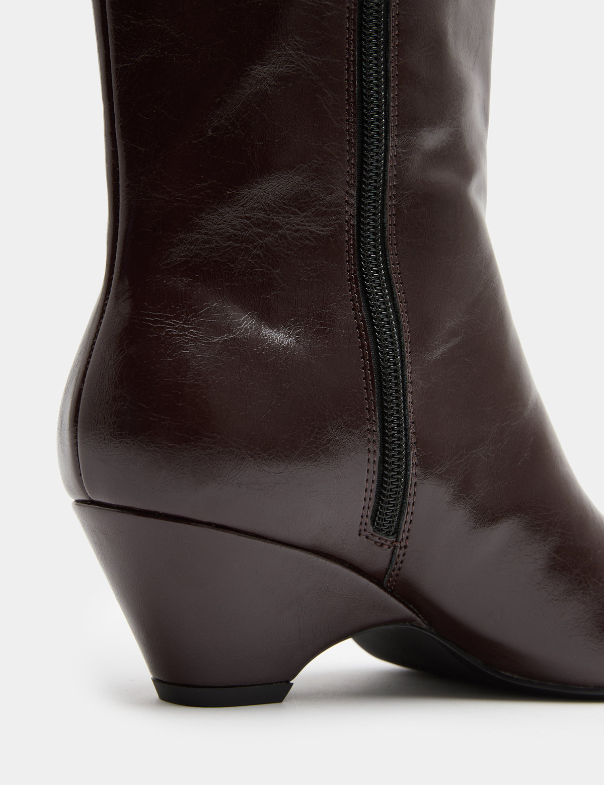 Women's Wedges in Burgundy view 3 | wedges | SAVINTARI