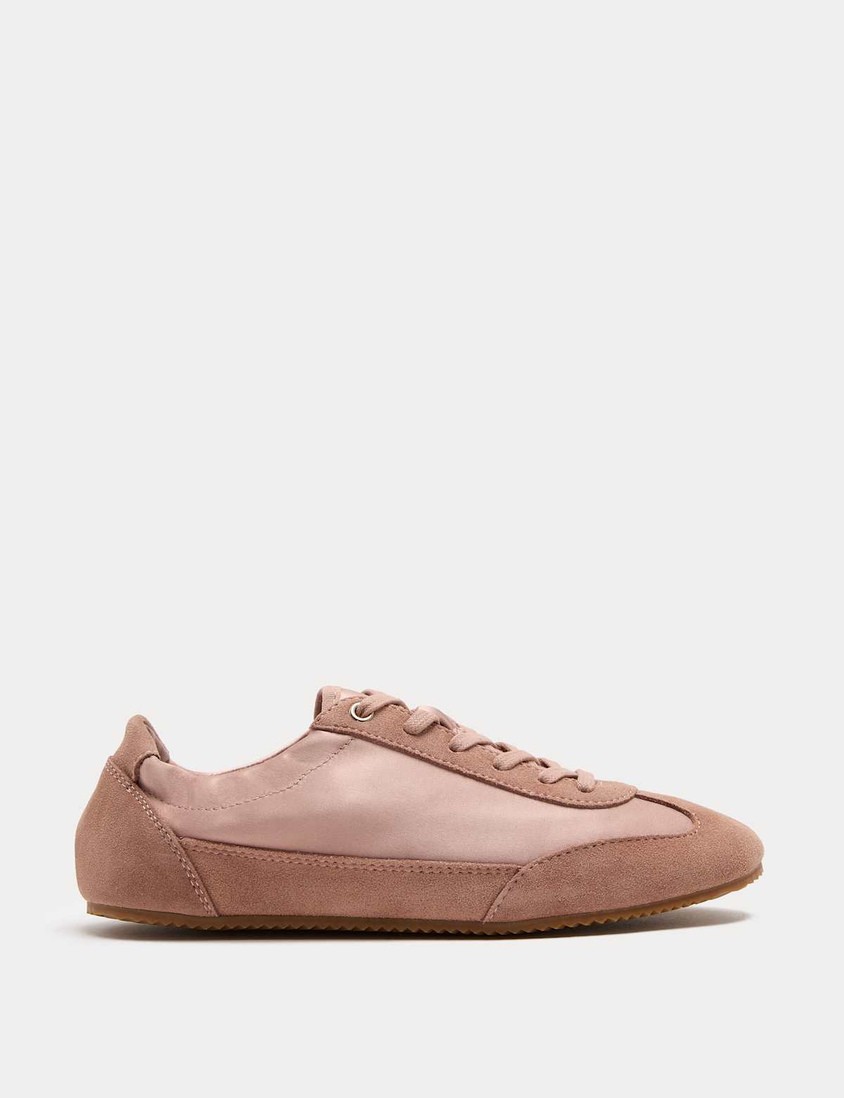 Women's Satin Trainers - Olive | womens trainers | SAVINTARI