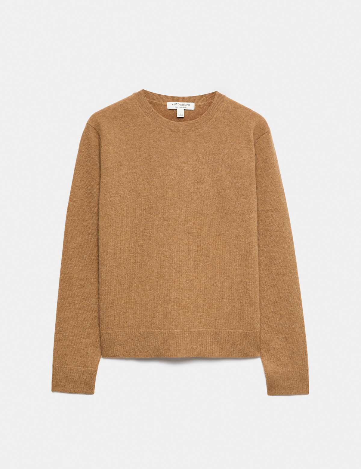 Women's Pure Cashmere Crew Neck Jumper - Bitter Chocolate | womens jumper | SAVINTARI