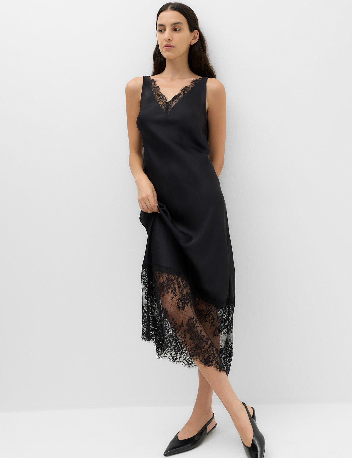 Women's Cocktail Dress in Black view 2 | cocktail dress | SAVINTARI