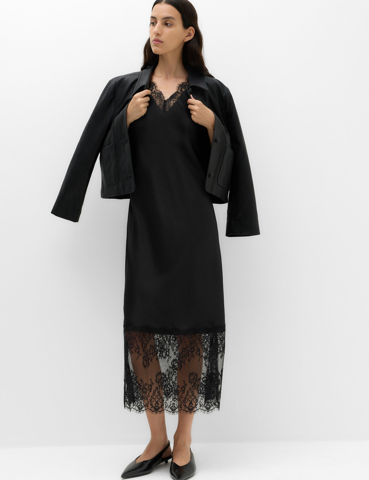 Women's Cocktail Dress in Black view 5 | cocktail dress | SAVINTARI