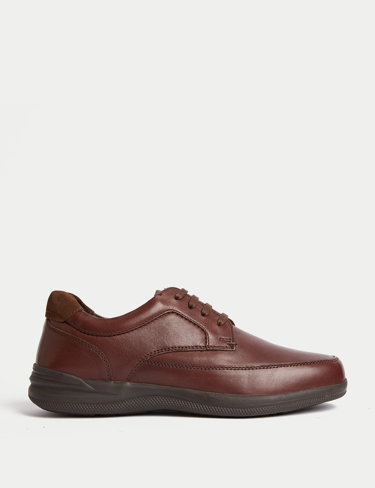 Men's Wide Fit Shoes in Brown view 2 | wide fit shoes | SAVINTARI