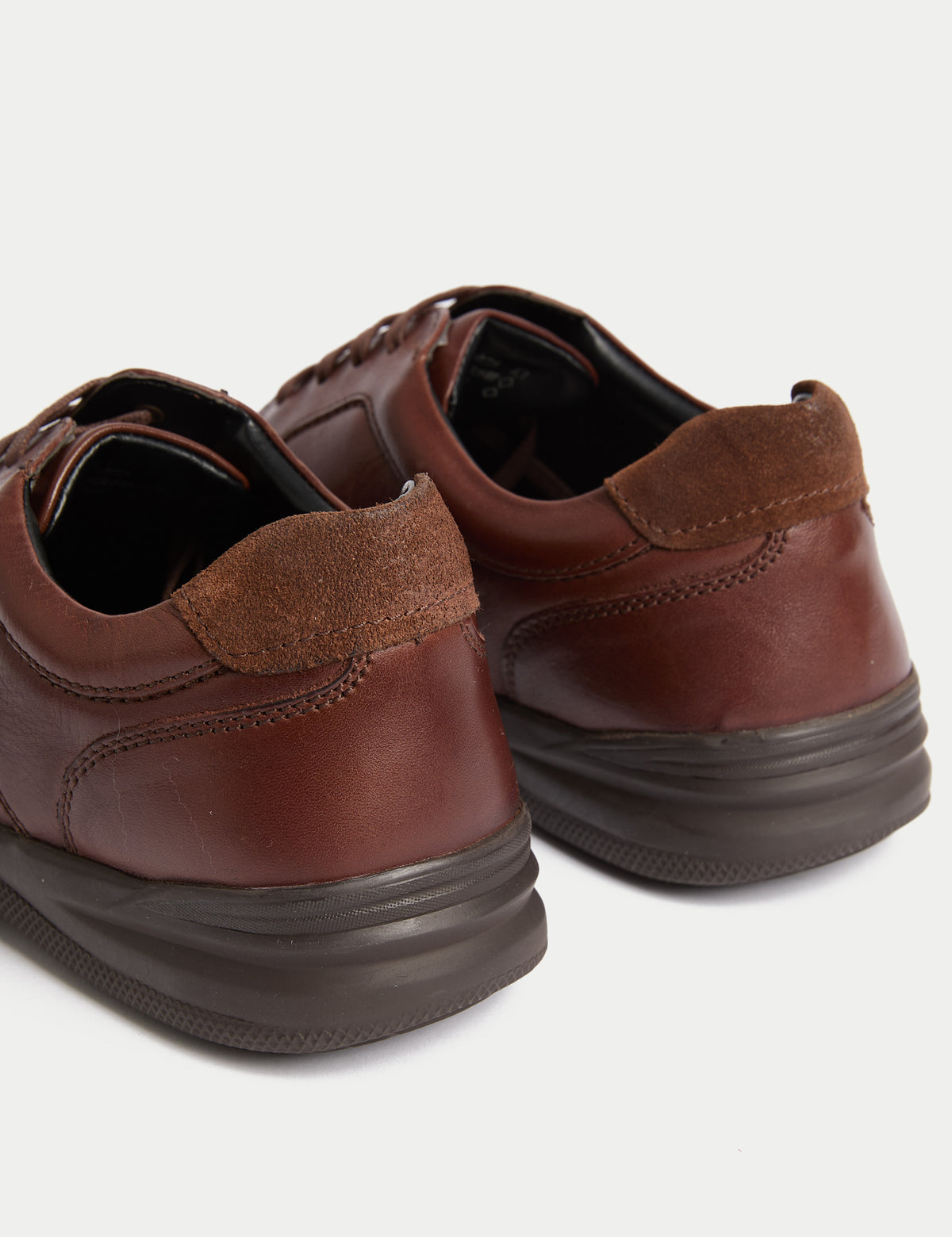 Men's Wide Fit Shoes in Brown view 3 | wide fit shoes | SAVINTARI