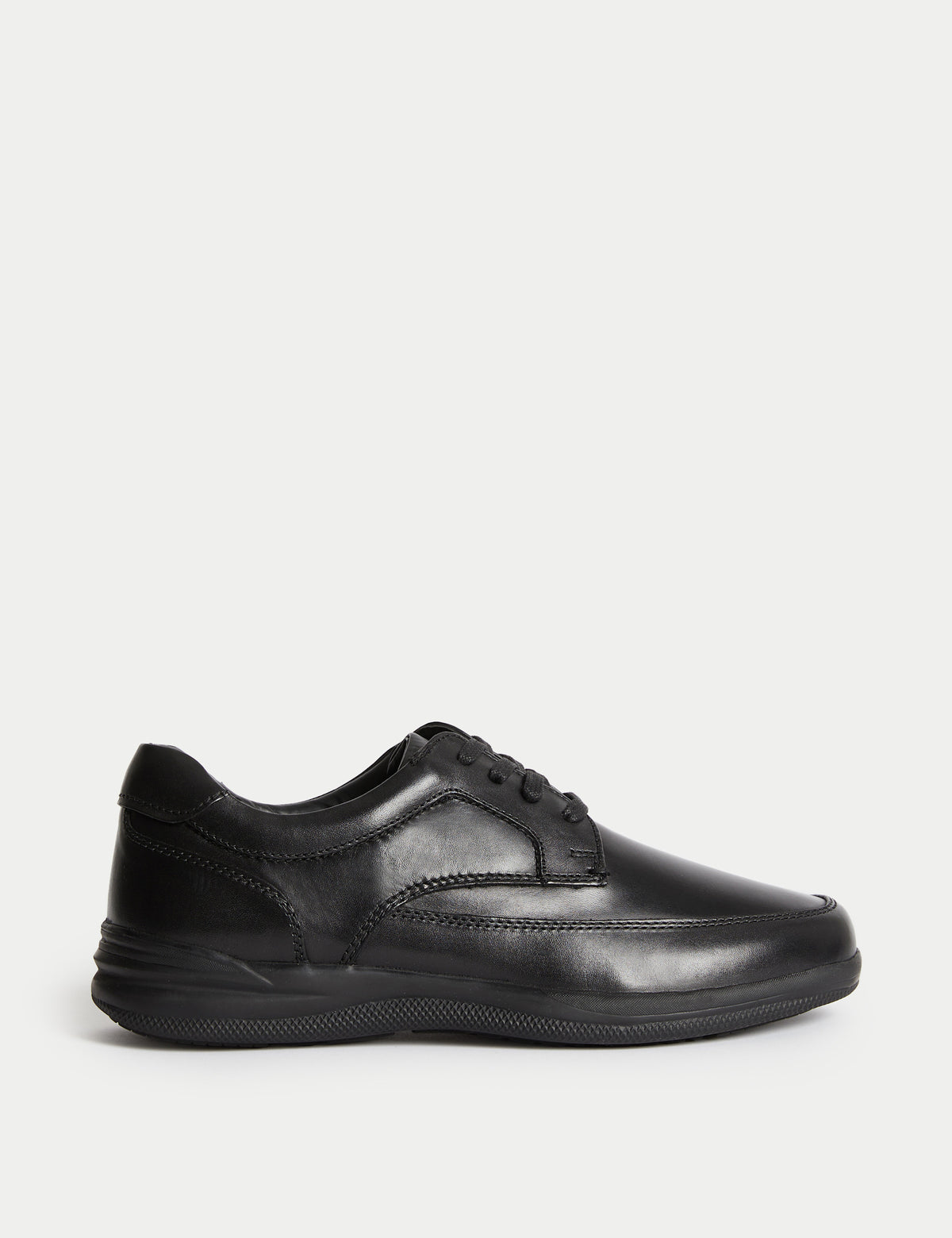 Men's Wide Fit Shoes in Black view 2 | wide fit shoes | SAVINTARI