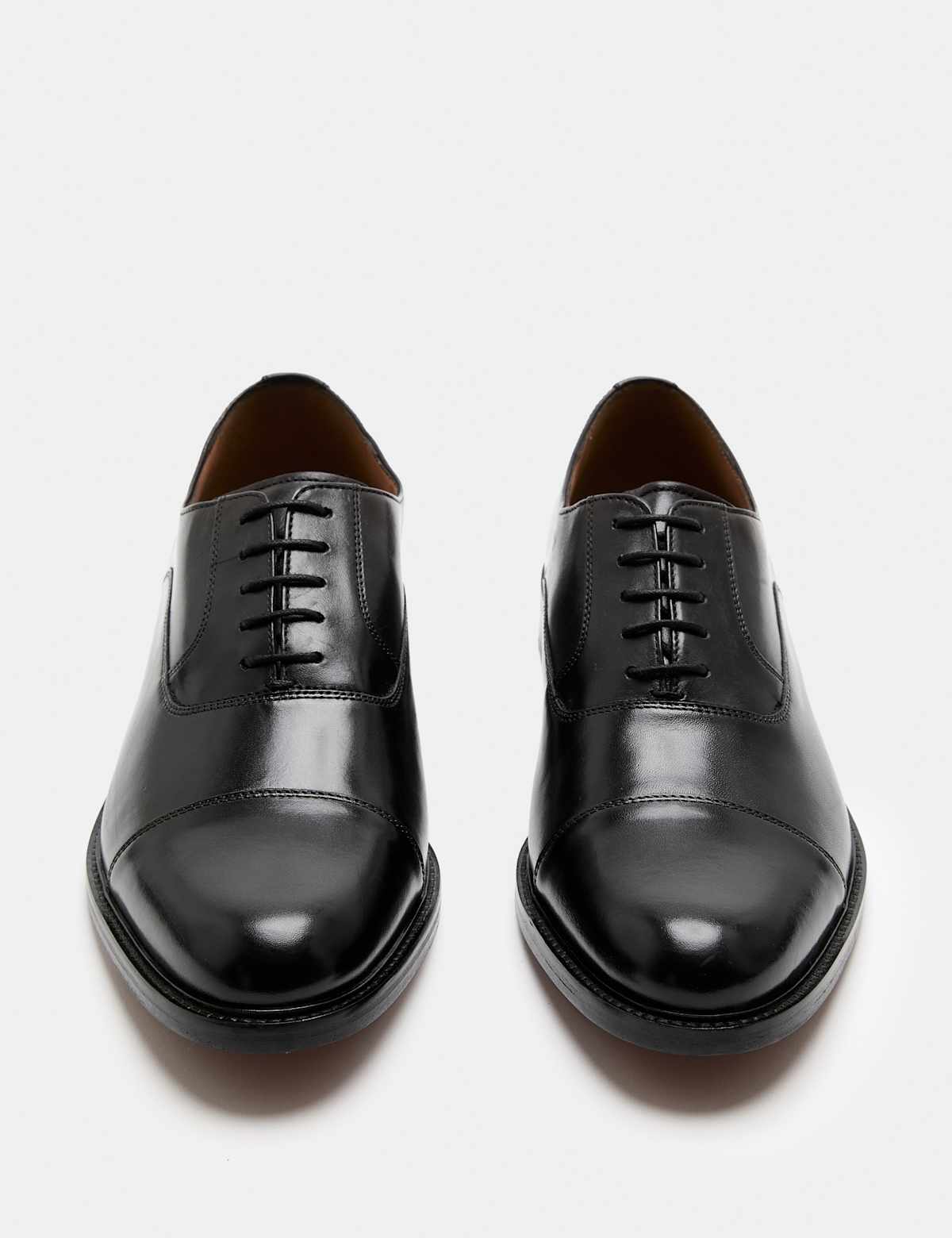 Men's Leather Oxford Shoes - Black | oxford shoes | SAVINTARI