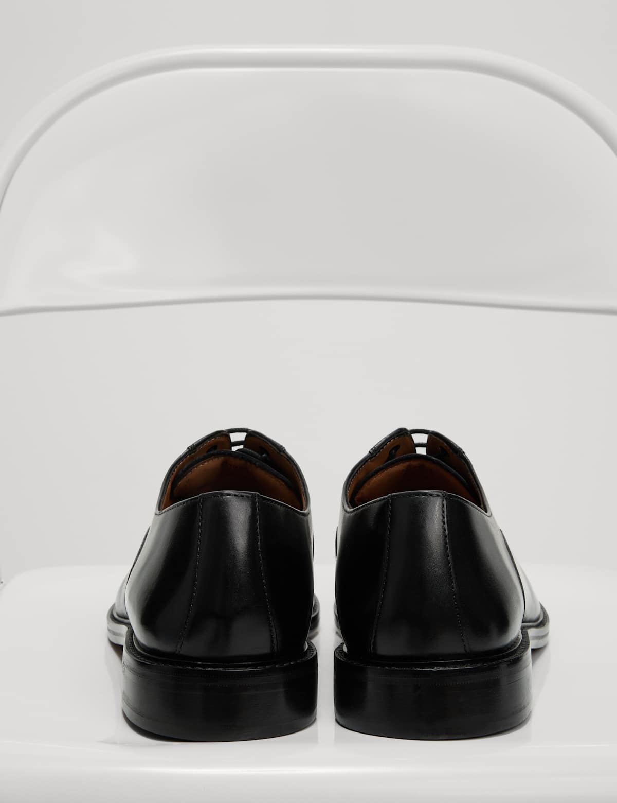 Men's Leather Oxford Shoes - Black | oxford shoes | SAVINTARI