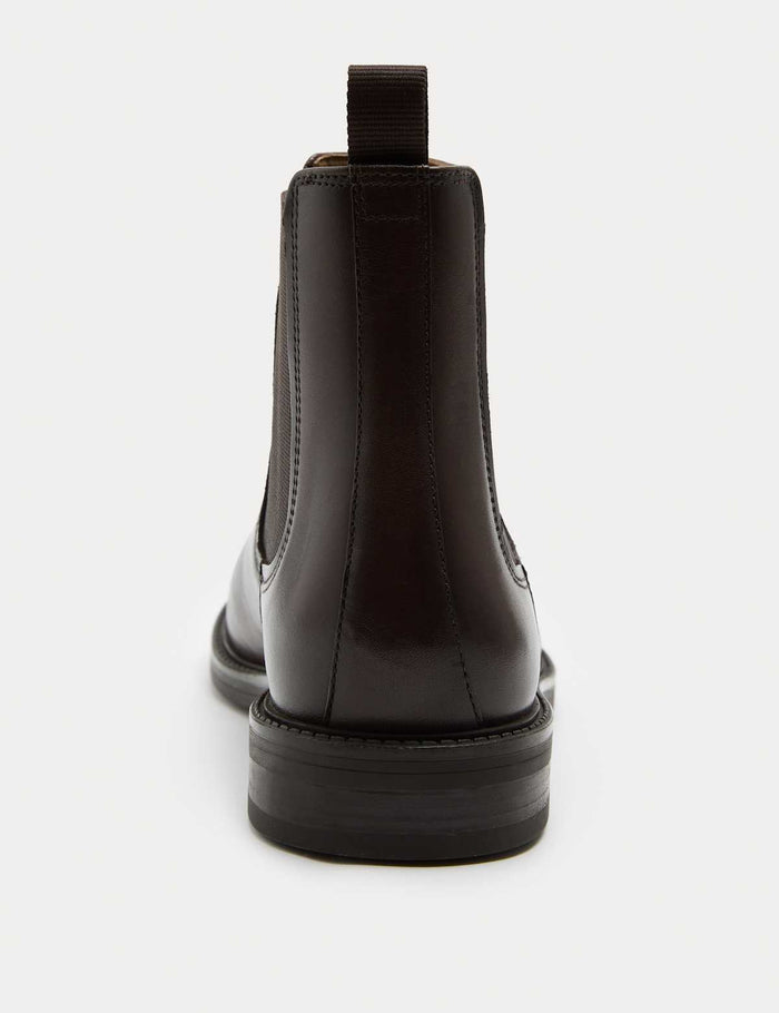 Leather Chelsea Boots · Dark Brown