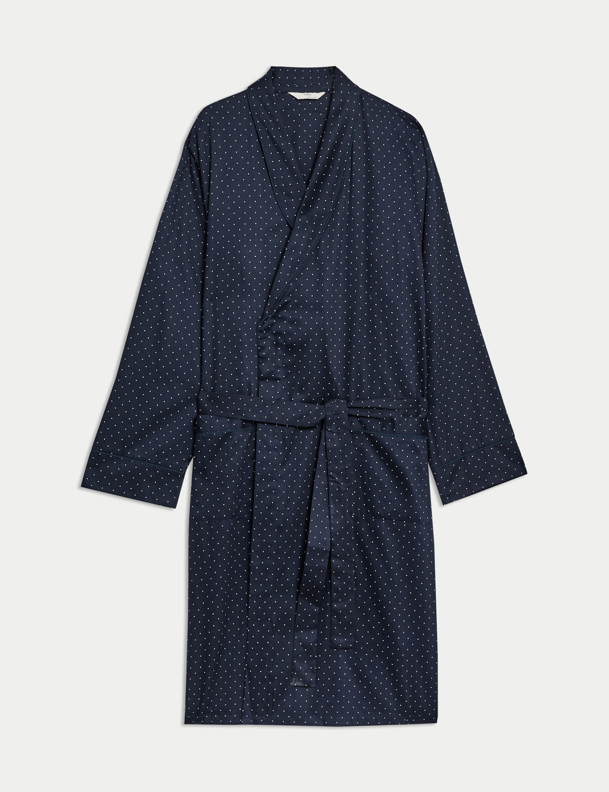 Men's Dressing Gown in Navy | dressing gown | SAVINTARI