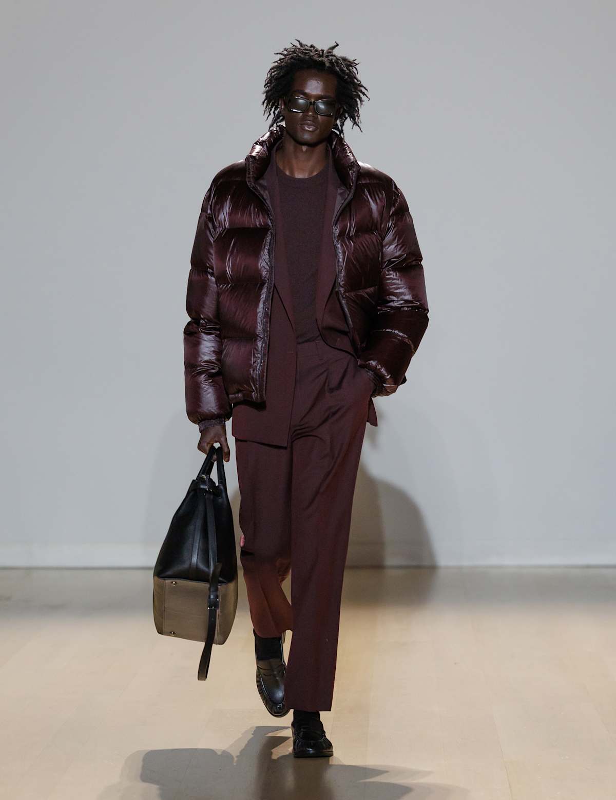 Women's Feather And Down Quilted Puffer Jacket - Teak | puffer jacket | SAVINTARI