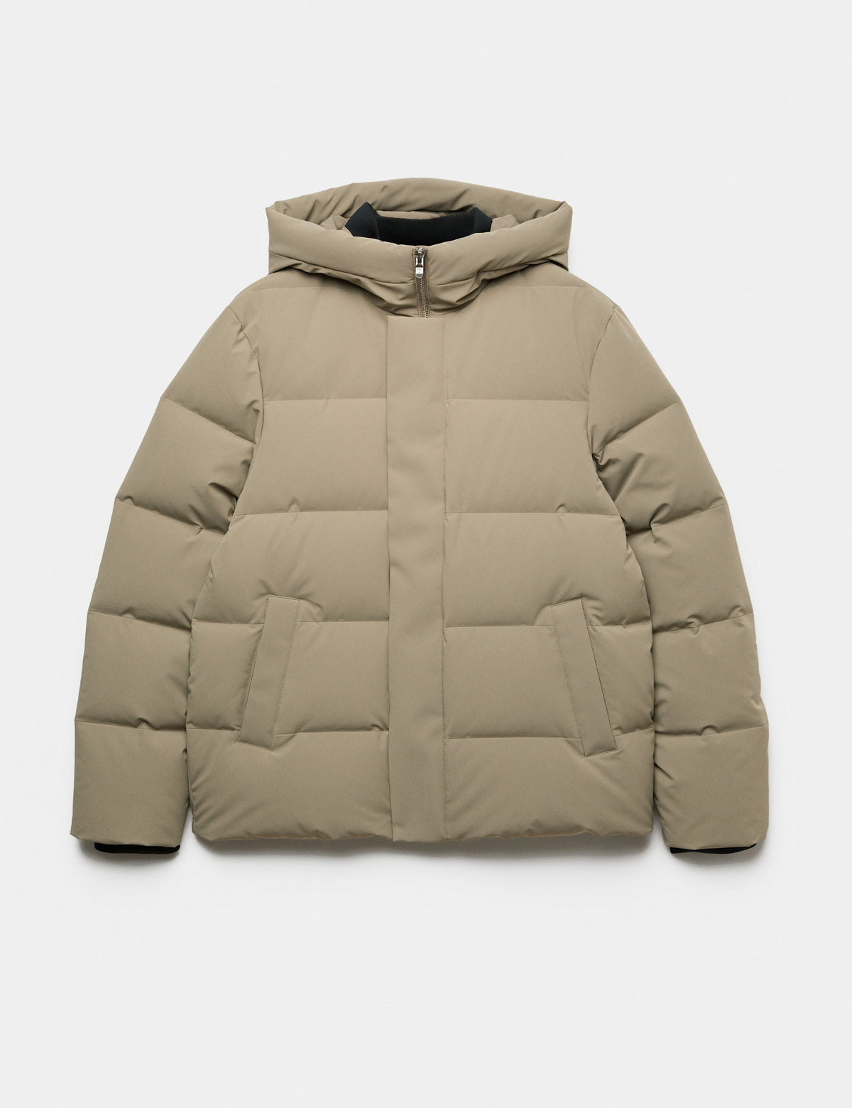 Men's Puffer Jacket in Brown | puffer jacket | SAVINTARI
