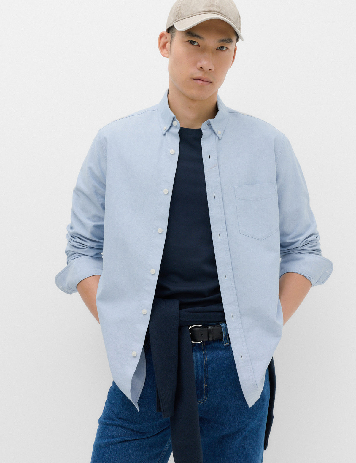 Men's Shirt in Black view 2 | mens shirt | SAVINTARI