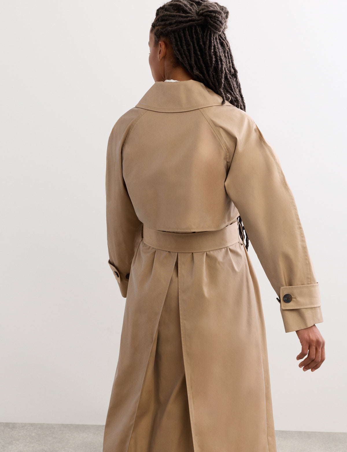Women's Trench Coat in Camel view 5 | trench coat | SAVINTARI
