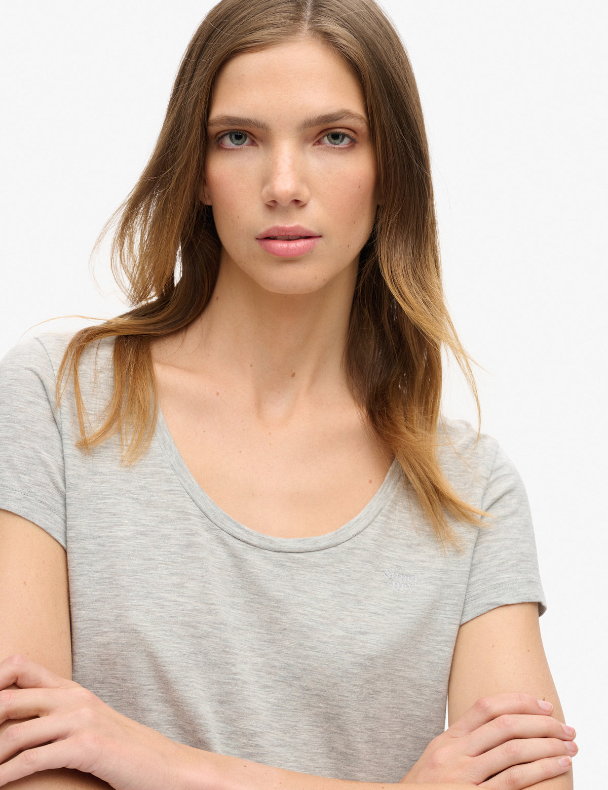 Women's T-Shirt in Grey view 2 | t shirt | SAVINTARI