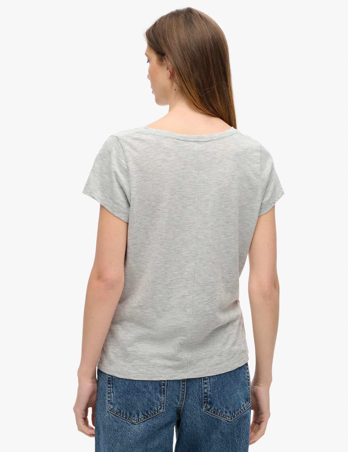 Women's T-Shirt in Grey view 3 | t shirt | SAVINTARI