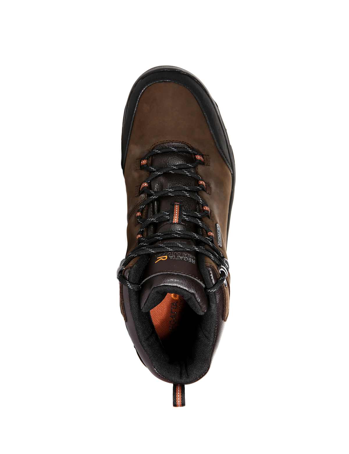 Men's Burrell Leather Waterproof Walking Boots - Brown | SAVINTARI