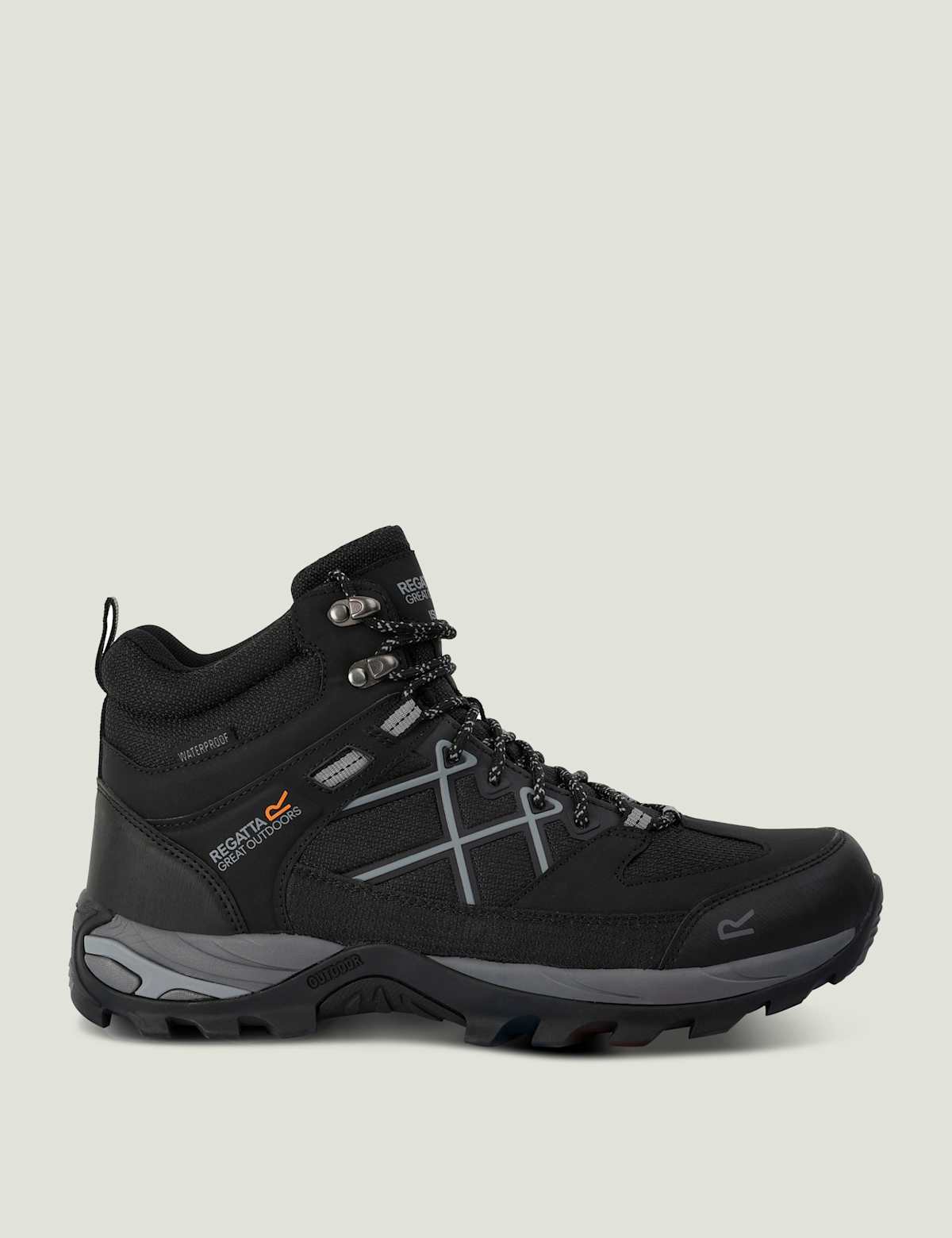 Men's Samaris III Waterproof Walking Boots - Black | hiking boots | SAVINTARI