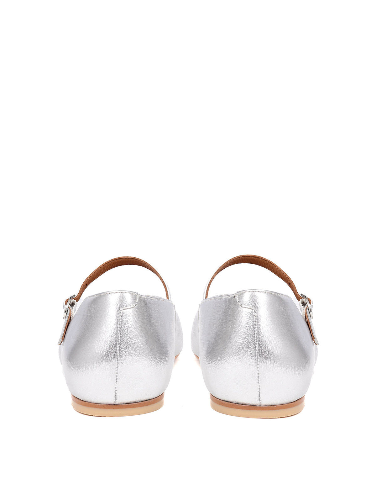 Women's Ballet Flats in Silver view 5 | ballet flats | SAVINTARI