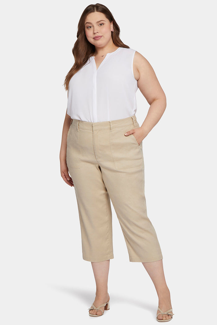Women's Utility Trousers - Feather | Utility Pocket Pants | SAVINTARI