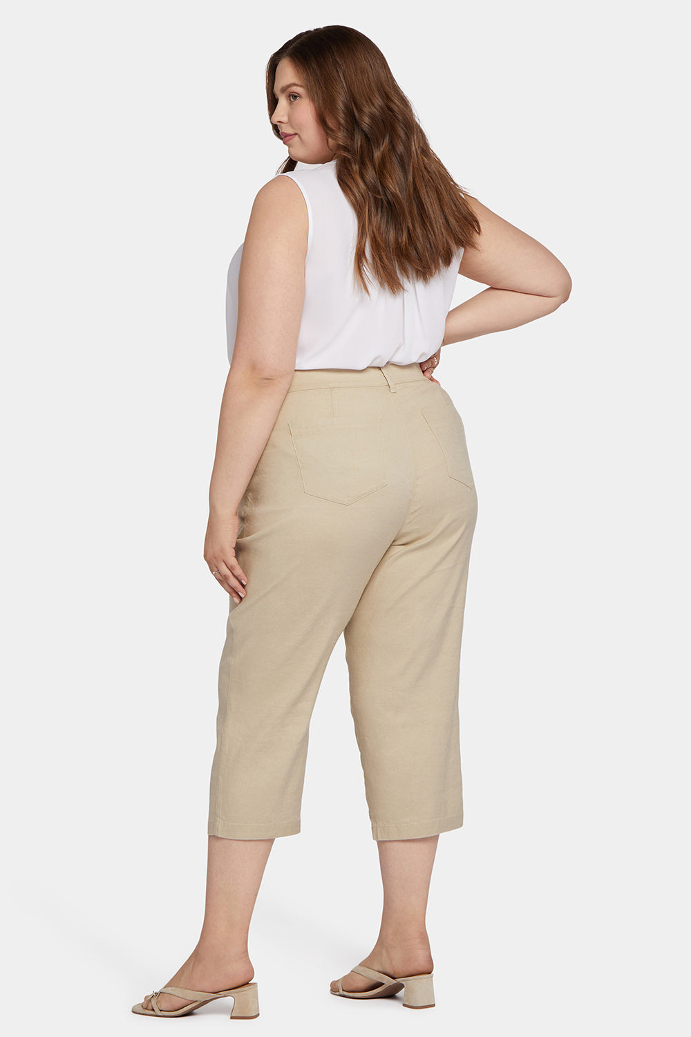 Utility Pants In Plus Size - Feather - women's trousers