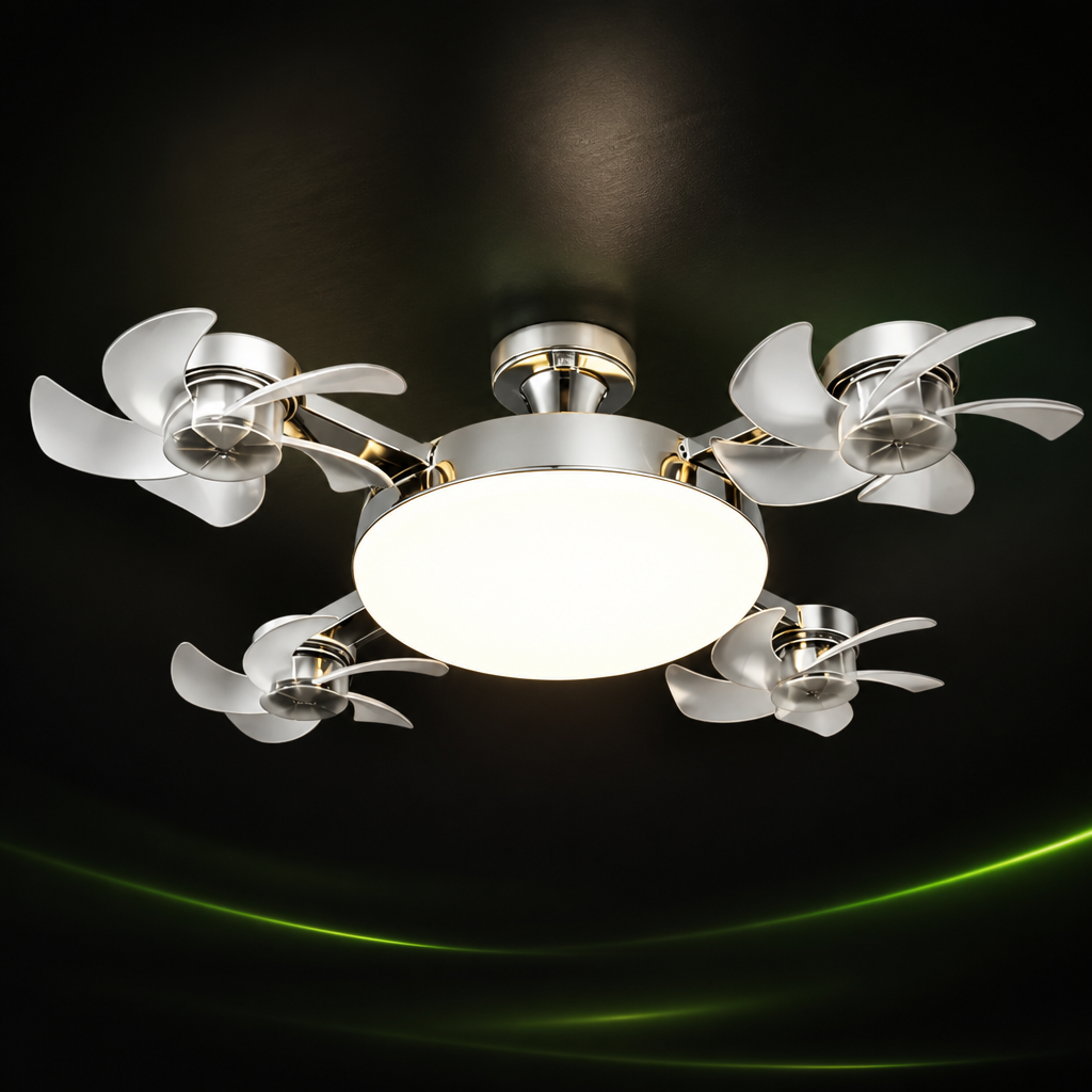 SAVINTARI 4-Blade E27 Ceiling Fan Light - Luxury Edition