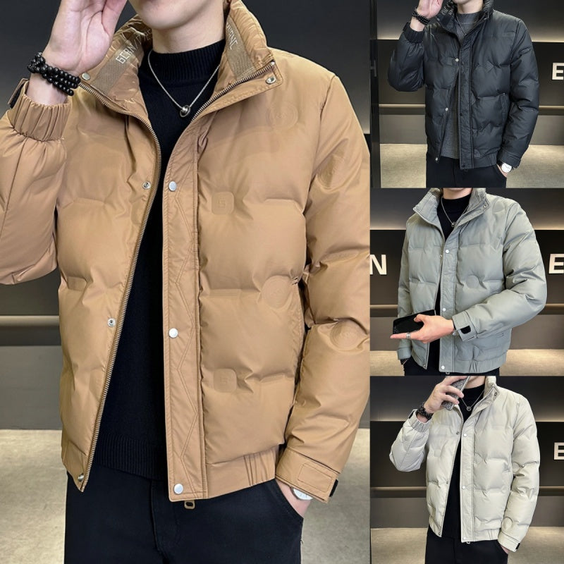 Men's ️Winter Specials ️ Trendy Warm Jacket with Pockets - Brown | SAVINTARI