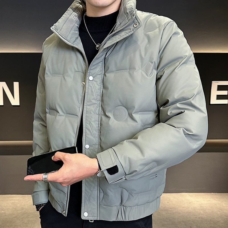 Men's ️Winter Specials ️ Trendy Warm Jacket with Pockets - Brown | SAVINTARI
