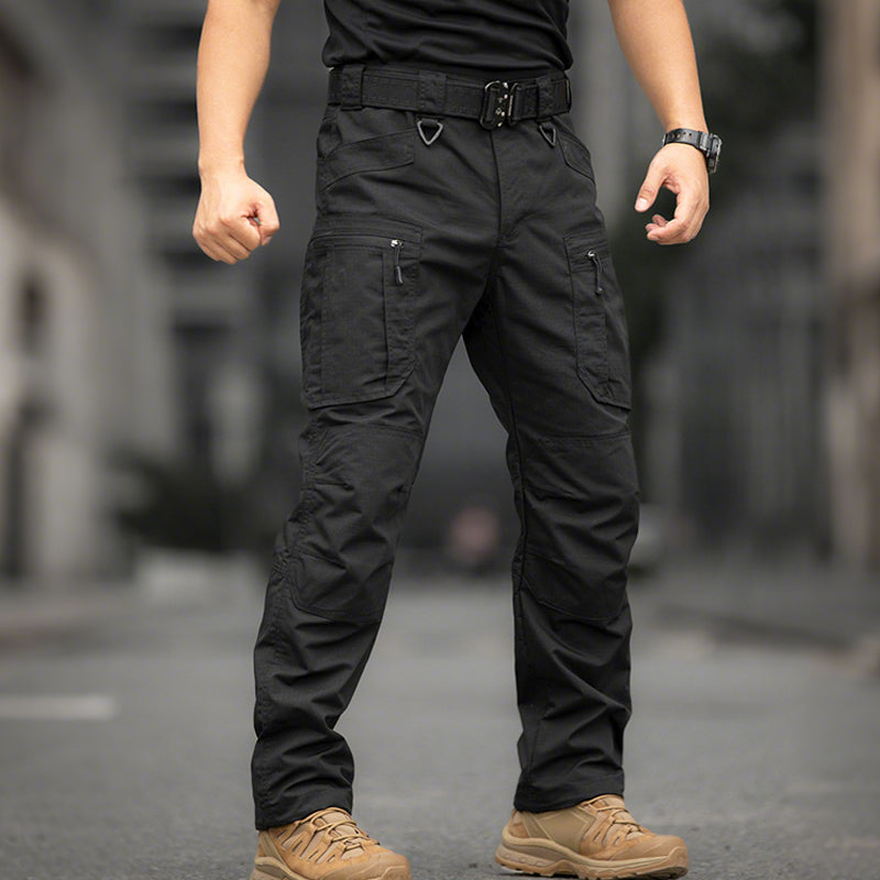 Men's Durable Cargo Pants with Multi-Pockets - Gray-Green | SAVINTARI