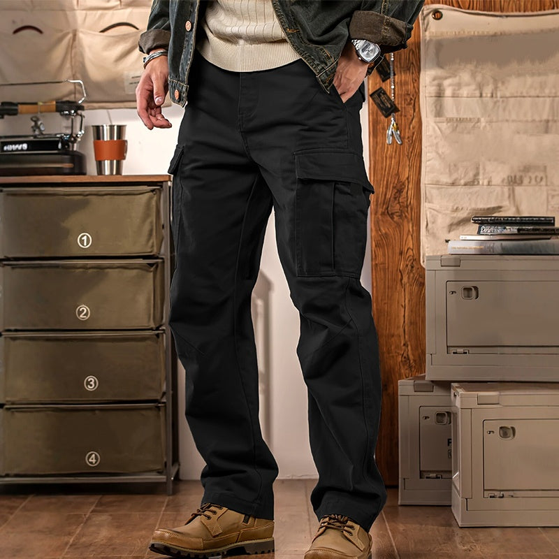Men's Tactical Cargo Pants with Multiple Pockets - Gray | SAVINTARI