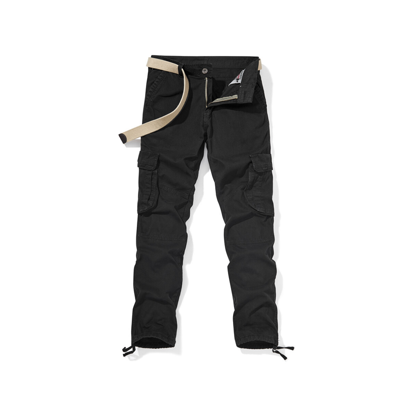 Men's Multi-Pocket Tactical Cargo Pants - Brown | SAVINTARI